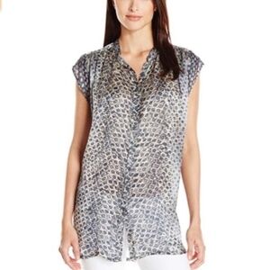 Biya by Johnny Was Women's Meridian Silk Top S NWT